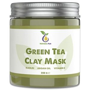 Green Tea Face Mask 250 g Vegan  Natural Cosmetics Anti Pimples Blackhead Mask and Acne  AntiAgeing Care for Dry and Blemished Skin  Cleaning Mas
