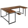 CASART Computer Desk, L-Shaped/U-Shaped Writing Workstation with CPU Stand, Corner Desk Working Study Table for Home Office (U-Shaped Desk-200 x