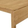 Hallowood Furniture Ledbury Small Drop Leaf Dining Table – Solid Wooden Foldable Dinner Table for Dining Room in Light Oak Finish – Folding kitch