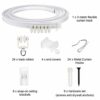 3 Meters Bendable Ceiling Curved Curtain Track Flexible Ceiling Curtain Track Mounted Windows Curved Track for Curtain Rail Track Curtain System