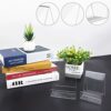 DIBALIYI 6 PCS Acrylic Book Display Stands, Transparent Display Stands, Multi Purpose Artwork Stand Holder for Restaurant Coffee Shop Bookstore,1
