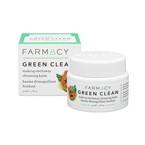 Farmacy Natural Makeup Remover  Green Clean Makeup Meltaway Cleansing Balm Cosmetic  Travel Size 50 ml