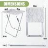 Secenart  OCTANGAL FOUR FOLDING TABLE STYLISH DESIGN COFFEE TABLEDURABLE MATERIALS 4 PIECES