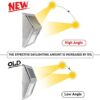 【Cool White】 Solar Fence Lights,Stainless Steel Decorative Lights LED Garden Lights,Waterproof Step Lights Wireless Outdoor Lights for Stair,Wall