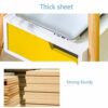 PAKUESQO Sofa Side Tables Double Open Desn Small Coffee Table Coffee Tables Solid Wood Legs Movable Minimalist Mini Table Living Room Sofa Side C