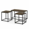 Tok Mark Traders Modern Homestead Rattan Tray Table Round Side Tables rattan design top Tray table Perfect living room accessory and ideal for re