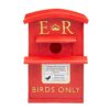 Wrenbury Postbox Birdhouse - Traditional Red Letter Box Bird House - UV Resistant Durable Resin Bird Box - Bird Nesting Box for Smaller Birds inc