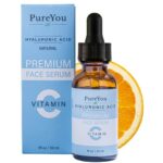 Natural Vitamin C Serum for Face with Hyaluronic Acid Ferulic Acid Jojoba Oil Vitamin E  Premium Anti Aging  Anti Wrinkle Serum with Antioxidant