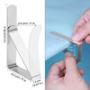 PAXCOO Table Cloth Clips, 30 Pieces Stainless Steel Table Cover Clamps for Indoor & Outdoor Tables Use, Adjustable Table Cloth Holders for Picnic
