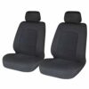 UKB4C Modern Black Front Set Car Seat Covers for Skoda Fabia All Models