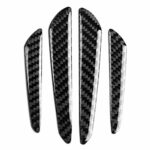 4Pcs Car Door Edge Guard Strips, Carbon Fiber Door Edge Guard Bumper Protector Strips Trim Cover Car Universal