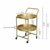 GFHLP Removable Small Coffee Table Round Belt Wheel Sofa Side Light Living Room Corner Bedroom Bedside Creative Table