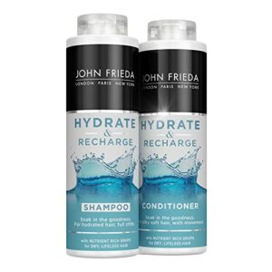 John Frieda Hydrate  Recharge Shampoo and Conditioner Duo Pack for Dry Lifeless Hair 2x 500ml