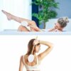 MAQUITA Back Cream Applicator 2 in 1 Body Brush Long Range Handle with 3 Pads Back Brush Convenient for SelfApplication Portable Travel Back Scru