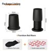 Zayejod 4 Pack Bed Risers Heavy Duty Self Adhesive Furniture Risers,Bed Furniture Raisers For Sofa Table,Chair, Cabinet,Couch,Height Lifting Adju