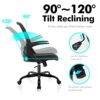 KERDOM Office Chair, Ergonomic Desk Chair, Breathable Mesh Computer Chair, Comfy Swivel Task Chair with Flip-up Armrests and Adjustable Height
