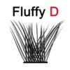 Cluster Lashes QUEWEL 72 Pcs DIY Cluster Eyelash Extension Soft Individual Eyelashes D Curl Eyelash Clusters MIX816mm Length Lightweight For Pers