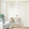 HSYLYM Knitting String Curtain Panels Dense Polyester Fringe Curtain Fly Screens Room Divider for Door Window DecorEcru90x200cm