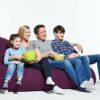 Yogibo Double Oversized Bean Bag Chair Beanbag Bed with a Washable Outer Cover Cozy Sofa for Gaming Reading and Relaxing Filled with Soft Mini Be