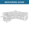 7-Piece L Shape Sectional Recliner Sofa Covers, Velvet Stretch Reclining Sectional Couch Covers for Reclining L Shape Sofa, Slipcovers Thick, Sof