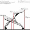cinius Professional kneeling ergonomic chair without back, in several colours