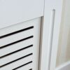 Vida Designs Milton Radiator Cover Modern White Painted MDF Cabinet, Large & Milton Radiator Cover Modern White Painted MDF Cabinet, Small