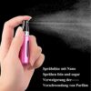 5 PCS Perfume Atomiser Bottles 5ml Mini Refillable Spray Portable Liquid Bottle with Visual Window Empty Travel Bottle for Purse Handbag Pocket L