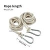 apofly Tree Swing Ropes, 2Pcs 4M Hammock Hanging Rope Adjustable Swing Hooks Strap Garden Furniture Accessories