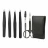 Eyebrow Tweezers 6 Piece Professional Stainless Steel Eyebrow Tweezers Set for Women  Men Daily Beauty Removal Tools for Eyebrows Plucking Ingrow