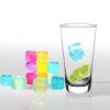 Ram® 50 Pack Reusable Ice Cubes for Drinks Frozen Cold Drink Chilled Ice Cubes Multi-Coloured