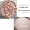 JKGHK Living Room Nesting Table Round Modern Nesting Coffee Table Set Of 2 Multifunction Creative Side End Tables For SofaBalconyBedroomEasy Asse