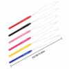 falllea 14 PCS Micro Ring Hair Extension Loop Needle Threader Feather Hook Tool Wire Pulling Hook Tools for Silicone Micro Link Beads and Feather