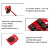 Furniture Mover by ONEON  17CM Steel TriDolly 3 Wheels Furniture Dolly for Moving 327KG Max Load Capacity 4 Pack  Subsidiary Furniture Lifter Set