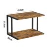 Dripex 2-Tier Printer Desktop Stand Holder, Multi-Purpose Desk Organizer Storage Shelf Fax Rack File Books Shelf 43.5x28x27.5cm
