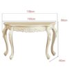 White Sofa Tables Elegant Console Table European Style Entry Table Tall Hallway Table Entry Table with Sturdy Legs for Home Living RoomSize108  4