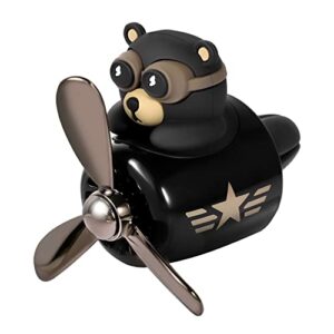 LUTER Bear Air Vent Clip, Bear Car Air Freshener Cute Car Diffuser Rotating Decorations Interior Aesthetic Car Air Freshener Propeller Vent Clip