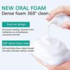 Whitening Toothpaste Foam Baking Soda Toothpaste Intensive Stain Removal Toothpaste 360Care for Month and Healthy Oral Environment Travel Friendl