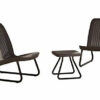 Keter Rio Patio Set Table and Chairs  GraphiteGrey
