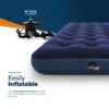 Wyldness Camping Inflatable Airbed - Quick Inflating Outdoor Air Mattress with Spring Support & Durable Material I Versatile, Easy Store Blow Up