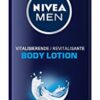 NIVEA Men Pack of 1 body lotion 1 x 250 ml bottle vitalising body lotion absorbs quickly for normal to dry skin