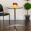 Stable High Marble Table Modern Round Bistro Cocktail Table with Solid Metal Frame Suitable for Living Room Canteen Coffee Shop Easy to Assemble