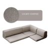 LXXSH Lshaped Corner Sectional Sofa Futon With Slip Prevention Tape Sleeper Couch Loveseat Set Low Floor Sofa