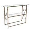 Golden Console Table Solid Wood Easy To Install Very Narrow Console Table Against The Wall Simple Console Tables For HallwaySize90  20  80CM