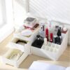 JIUJ Beauty Multifunction Makeup Jewelry Organiser Cosmetic Accessories Make Up Storage Boxes White