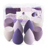 Makeup Sponge Blender Start Makers 8Pcs Makeup Blender Beauty Foundation Sponge Set Concealer Sponge for Flawless Coverage Sponges for Liquid Fou