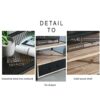 KKNH side table Small Coffee Table Retro Industrial Style Coffee Table Nordic Simple Square Solid Wood Coffee Table1913  17in Living room bedroom
