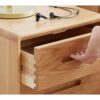 SERUMY Bed Side TableNight Stand Wooden Bedside Table Modern Living Room Bedroom Locker Storage Drawer Bedside Table Bedside Cabinet Side Tables