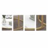 Tea Table for Living Room Bedroom Coffee Table Set of 2Stacking Side or End for Living Room Home and Office Faux Marble table Color  White Size