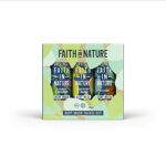 Faith In Nature 3 x 100ml Body Wash Travel Gift Set Vegan  Cruelty Free No SLS or Parabens