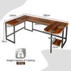 CASART Computer Desk, L-Shaped/U-Shaped Writing Workstation with CPU Stand, Corner Desk Working Study Table for Home Office (U-Shaped Desk-200 x